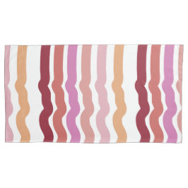 ピンクストライプ色 枕カバー