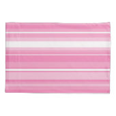 ピンクストライプ色 枕カバー (裏面)