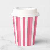 ピンクストライプ色 紙コップ (右)