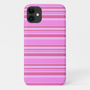 ピンクストライプ色 iPhone 11 ケース