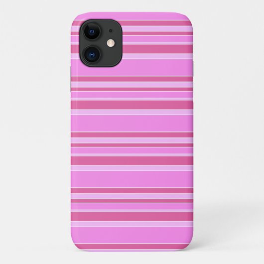ピンクストライプ色 Case-Mate iPhoneケース (裏面)