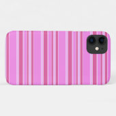 ピンクストライプ色 Case-Mate iPhoneケース (裏面(横))