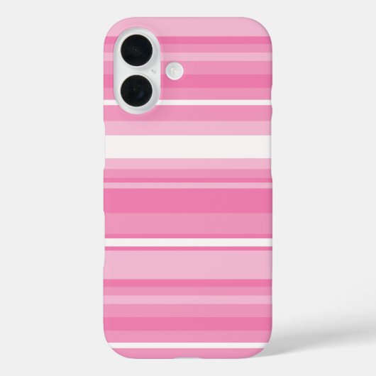 ピンクストライプ色 Case-Mate iPhoneケース (裏面)