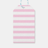 ピンクストライプ金ゴールド枠結婚の花 ギフトタグ (裏面)