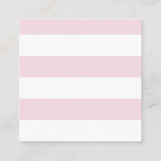 ピンクストライプ金ゴールド赤ちゃんシャワーおむつラッフルリクエスト エンクロージャーカード (裏面)