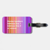 ピンクストリペイ世界 ラゲッジタグ (裏面横)