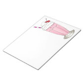 ピンクストロベリーアイスクリームシェイクミルクシャークデザート ノートパッド (アングル)