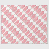 ピンクストロベリーエクラアイスクリームポピュシクルロリー ラッピングペーパー (フラット)