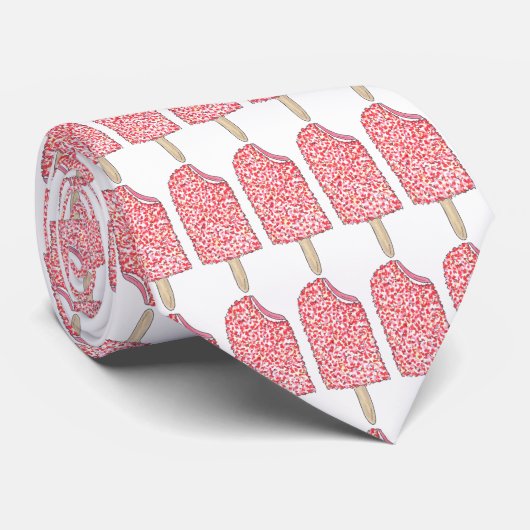 ピンクストロベリーエクレイルショートケーキポップシクルポップネクタイ ネクタイ (ロール)