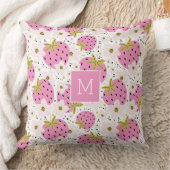 ピンクストロベリーカスタムズモノグラム クッション (ブランケット)