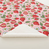 ピンクストロベリーコテージコアコージー シェルパブランケット (3/4)