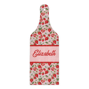 ピンクストロベリーコテージコア カッティングボード