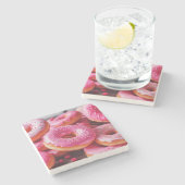 ピンクストロベリードーナツ ストーンコースター (横)