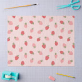 ピンクストロベリーバースデーパーティー 薄葉紙 (クラフト)