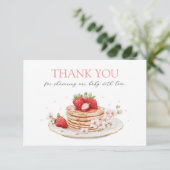 ピンクストロベリーベビーブランチサンキューカード サンキューカード (スタンド正面)