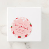 ピンクストロベリーベリースイーツ誕生日ギフトラベル フェイバータグ (インサイチュ)