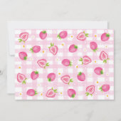 ピンクストロベリーベリー第1期誕生日の写真 サンキューカード (裏面)