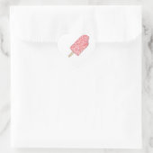 ピンクストロベリーポップシクルバレンタインデアイス ハートシール (バッグ)