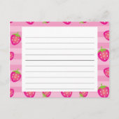 ピンクストロベリーレシピカード ポストカード (正面)