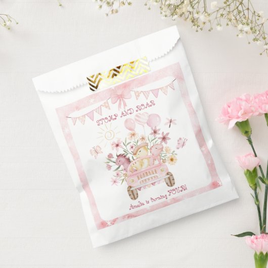 ピンクストンプとローア第四恐竜誕生日 フェイバーバッグ (封をした状態)