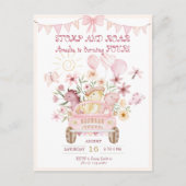 ピンクストンプとローア第四恐竜誕生日 ポストカード (正面)