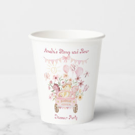 ピンクストンプと轟音の恐竜誕生日 紙コップ