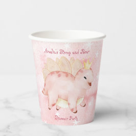 ピンクストンプと轟音の恐竜誕生日 紙コップ