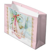 ピンクストークベビーガール ラージペーパーバッグ (正面アングル)