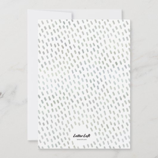 ピンクストークベビーシャワー招待状 招待状 (裏面)