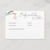 ピンクストークベビー予測とアドバイスゲーム エンクロージャーカード (正面)