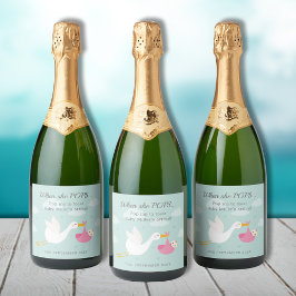 ピンクストークポップ・アートのバンドルきらめくItワインラベル スパークリングワインラベル