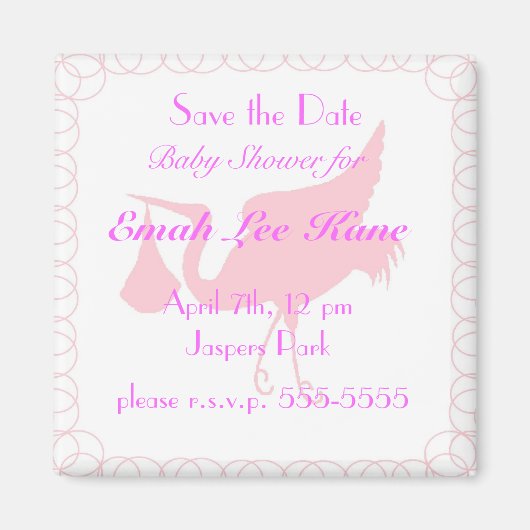 ピンクストーク マグネット (正面)