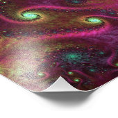 ピンクストーム抽象芸術アートフォトプリント フォトプリント            (角)
