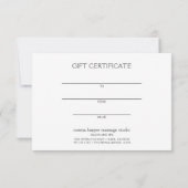 ピンクストーンマッサージセラピストデイスパギフトカード (裏面)