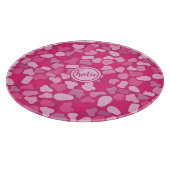 ピンクストーン模様 –  カッティングボード (角)