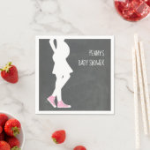 ピンクスニーカーベビーバンプベビーシャワー スタンダードカクテルナプキン (インサイチュ)