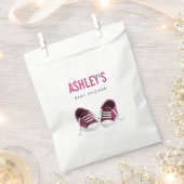 ピンクスニーカー赤ちゃんシャワー好意バッグトリートサック フェイバーバッグ (クリップ留めされた状態)