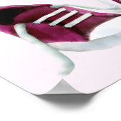 ピンクスニーカー赤ちゃんシャワー歓迎の看板ポスター ポスター (角)