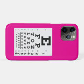 ピンクスネリング視力検査表iPhone/iPadケース Case-Mate iPhoneケース (裏面(横))