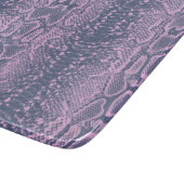 ピンクスネークスキンアニマルプリント カッティングボード (角)