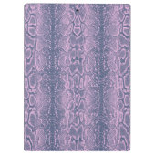 ピンクスネークスキンアニマルプリント クリップボード (裏面)