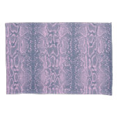 ピンクスネークスキンアニマルプリント 枕カバー (正面左)