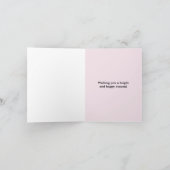 ピンクスノーエンジェルfor my先生ホリデーカード シーズンカード (内部)