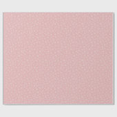 ピンクスノーフレークスラッピング紙 ラッピングペーパー (フラット)