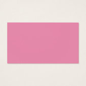 ピンクスノーフレーク冬の結婚式メッセージカード (裏面)