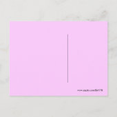 ピンクスパイラル パープルハート おめでとう ポストカード (裏面)