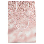 ピンクスパガーリーークルグリッター ミディアムペーパーバッグ (裏面)