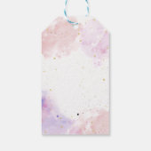 ピンクスパパーティーグラムメイクアップ誕生日ギフトラベル ギフトタグ (裏面)