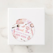 ピンクスパパーティーグリッツグラムメイクアップ誕生日シール フェイバータグ (インサイチュ)