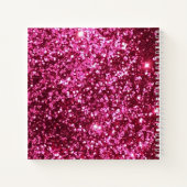 ピンクスパルクレスバルミツワーサインゲストブック ノートブック (裏面)